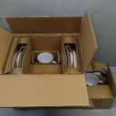 TAOCIGOU Porcelain Dinnerware Set for 4, 16 Piece Stoneware Plates and Bowls Dishes Set, Service for 4 (White, 16 Piece Service for 4)
