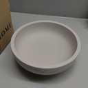 OAKOA Concrete Fruit Bowl for Kitchen Counter - Large Decorative Bowls for Home Decor - Modern Key Bowl for Entryway Table - Pedestal Bowl for Keys (Gray)