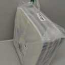 Temary Fabric Storage Cubes 11x11 Cube Storage Bins 4Pack Blue Storage Baskets for Organizing Home, Closet, Empty Gift Baskets with Handles (White&Blue)