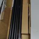 5/8 Diameter Curtain Rods 30-90 Inch, for 30-84 Inch Windows, Adjustable Splicing Black Curtain Rods for Windows with Brackets, Window Rod Long Small Curtains Rod