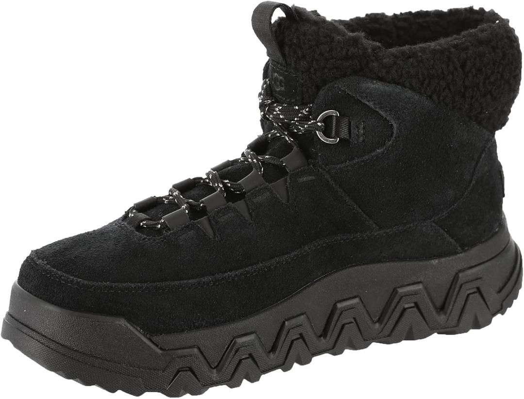 UGG Women's Terretrail Cozy Lace Boot, Black, 8