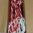 COOLWUFAN 24 Pack Christmas Candy Cane Pathway Lights, 17'' Outdoor Christmas Decorations Pathway Markers Lights for Indoor & Outdoor Holiday Party Patio Yard Lawn, Driveway, Walkway Decor