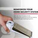 SABRE 120 dB Wedge Door Stop Security Alarm, Extremely Loud Wireless Alarm Siren Audible Up To 1,500 Ft., Non-Skid Pad, Compact Alarm Great for Home, Travel, Apartment or Dorm (White)