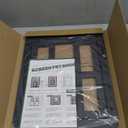 PETLESO Dog Door for Sliding Door, Lockable Dog Screen Door with Magnetic Closure Easy Install Pet Door for Dogs Cats, 11.2"x14.4" Black