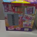 BETTINA Foldable Doll House for 12'' Dolls, 2-Story Dollhouse W/ Loft,Pets Rooms, 40+ Pcs Dollhouse Furnitures & Accessories, Space Saving Playhouse Birthday Xmas Toys Gifts for Girls 3 4 5 6 7 8+