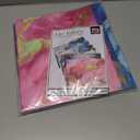 6 Pack Marble Design File Folders with Pockets - Plastic Folder with 2 Pockets & a Business Card Holder, Durable File Folders for Documents, School, Office & Home (Folder with Pockets (with Prong))