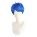 Short Blue Cosplay Wigs for Men Halloween Male Wig 