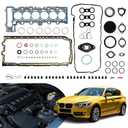 Head Gasket Set,3.0L, N52B30, Fit for BMW 128i 328i 328Xi 528i 528Xi X3 X5 Z4 2007-2013, 3.0L L6 DOHC Naturally Aspirated,OE# 11127549797 11127555757 11127581215 50296500 HS54731A(65pcs)