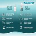 3 x AmeizPet Catnip Spray for Cats, Cat Scratching Sprays, Transparent Cat & Kitten Behaviour Spray 50 ml (1.69 Oz)
