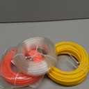 Beduan Pneumatic Tubing Pipe 1/4" OD Yellow Air Compressor PU Line Hose Tube for Water Fluid Transfer 12Meter 39.4ft