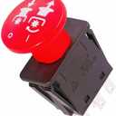 Clutch PTO Switch, 8 terminals, for Wright Stander 52420003-10AMP. Suitable for Yazoo Bad Boy Bobcat 101768 PTO switches Genuine Replacement PTO Switch (On/Off) Red 71410014, 71410001, 71410024