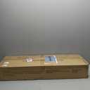 BAYKA White Floating Shelves for Wall, 36 inches Wall Mounted Rustic Wood Shelves for Bathroom, Bedroom, Living Room, for Book/Storage/DecorSet of 3 (C. White - Modern Minimalist Style)