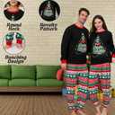 VNVNE Family Christmas Matching Pajamas Sets for Women/Men/Couples/Adults (XX-Large, Green Wish)