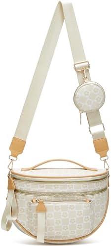 Crossbody Purse for Women Small Crossbody Bags Trendy Vegan Leather with Adjustable Shoulder Straps Gift for Mother Wife Mom