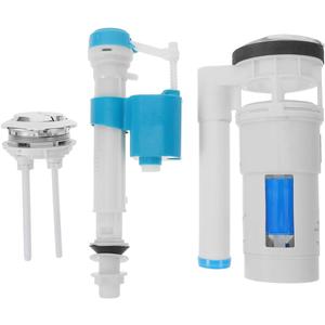 Gadpiparty Universal Toilet Replacement Kit Inside Tank with Fill Valve 3 Inch Flush Valve and Flush Button Set for Old Style Toilets - Easy Installation and Efficient Water Control