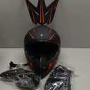Motocross Helmet, DOT Approved Dirt Bike Helmet for Off-Road Riding Trail Riding Endurance Racing (L)