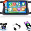 2+64G Android 13 Car Stereo for Jeep Grand Cherokee 2004-2007 - 10.1 Inch HD IPS Touch Screen Radio - Wireless Carplay & Android Auto/DSP/WiFi/GPS/Mirror Link + AHD Rear View Camera & Micron