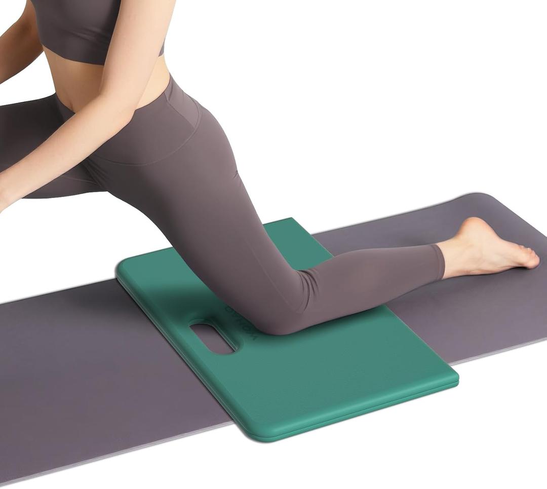 Yoga Knee Pad- Foldable Non-Slip POE Cushion | Foldable, Non-Slip POE Cushion, Folding Support Pad with Handle, Lightweight & Portable, For Yoga, Pilates, Fitness