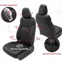FREESOO Custom for Forester Seat Covers 2024 2023 2022 2021 2020 2019 Full Set - Luxury Waterproof Leather Seat Protector for Forester Accessories