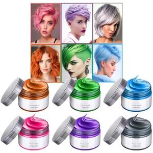 6 Color Temporary Hair Color Wax, Stocking Stuffers for Kids, Blue Green Purple Pink Orange Gray Hair Dye Natural Instant Hair Wax Color, DIY Temporary Hair Color for Kids Women Men Daily Christmas