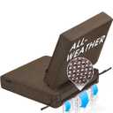 SUNROX All-Weather DryFast Foam Outdoor Patio Furniture Cushions, FadeShield Water Resistant Deep Seat Cushion with DryMesh Drainage, Durable Low Maintenance Couch Cushion, 23"x26"x4" Heather Chestnut