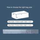 28 Inch Long (50-Pack) Flat Open Poster Sleeves, 2 Mil Narrow Plastic Blueprint Bags Clear Waterproof Tube Storage (8X28 Inches)