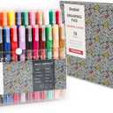 Grabie Acrylic Paint Pens Markers, 28 Colors, 0.7 mm, Extra Fine Tip Drawing Markers, Premium Paint Pens for Painting on Various Surface, Art Supplies, Set of 28