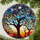 Tree of Life Christmas Ornament - Hanging Keepsake Decor (Multi Color)