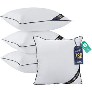 Premium Decorative Throw Pillow Inserts 22x22, Kids Throw Pillows, 4-Pack
Throw Pillow Inserts, Extra Filled, Plush & Supportive, Aesthetic Room Decor for Sofa, Bed, Kids Room, Living Room, White