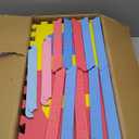 Kids' 96-Piece Foam Floor Alphabet and Numbers Puzzle Play Mat for Babies and Toddlers - Interlocking Tile Game by Trademark Games (Multicolored)