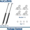 2 x 15 Inch 35lb/156N Gas Strut Shock Spring Lift Support for RV Camper Bed Storage Cover Door Tool Box Toy Lid Basement Boat Hatch TV Cabinet Replacement Parts, Set of 2 by AUCLIDIS