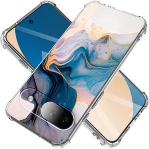 for Google Pixel 9 Case Camera Lens Protector, [Marble Slim]+[Anti-Drop Shockproof Protective] Soft TPU Women Stylish Pixel 9 Phone Covers 2024 6.24 Inch