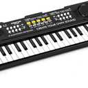 Raimy 37 Keys Keyboard Piano for Kids, Early Learning Educational Portable Electronic Musical Instrument Toys Gifts for 3 4 5 6 7 8 9 Year Old Boys and Girls (Black)