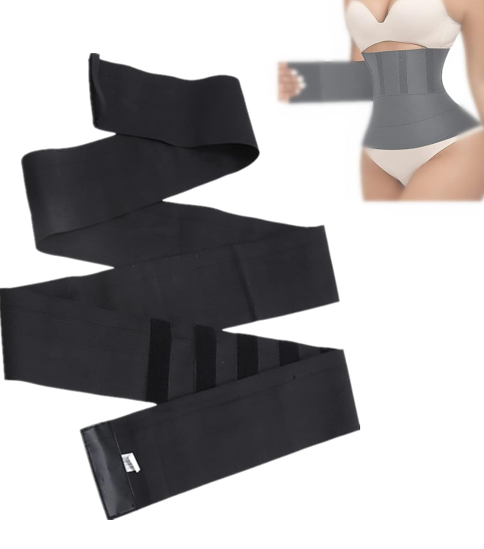 3 Meter Waist Trainer, Adjustable Lumbar and Back Support, Elastic Tummy Snatch Bandage Postpartum Band Wrap for Body Shaping, Belly Body Shaper Compression Wrap