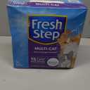 Fresh Step Clumping Cat Litter, Multi-Cat, Long Lasting Odor Control Kitty Litter with Activated Charcoal, Low Dust Formula, 14 lb