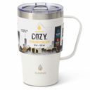 Manna Cozy Mug 18Oz Grey Ombre Splater