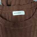 SENSERISE Fall Sweater Sets Skirt Sets Women 2 Piece Outfits Long Sleeve Top and Skirts Set Loungewear, Brown, Small