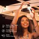 Brightech Ambience Pro Solar Powered Outdoor String Lights -27 ft Commercial Grade Waterproof Edison Patio Lights, Shatterproof LED String Lights for Outside, Porch - 12 Bulbs, 1W Soft White