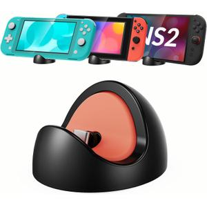 Switch Charging Dock for Nintendo Switch 2 (2025) or 1/Lite/OLED,Portable Carrying Charging Station for Travel or Outdoor and Home(No Cable Included