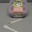 Bento Snack Containers(4 Pack), 4-Compartment Meal Prep Containers Reusable, Snackle Box Container for Kids and Adults, Divided Lunchable Container Food Storage Containers for School, Work, Travel