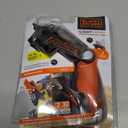 BLACK+DECKER Cordless Screwdriver with LED Light 4V MAX, Electric Screwdriver with 2 Pcs Bit Set