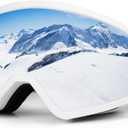 SANWICH Kids Ski Goggles for Boys Girls Aged 5-14, 100% UV Protection OTG Ski Goggles (Gray)