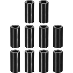 PATIKIL M10 Aluminum Spacers, 10 Pcs Metal Spacer Aluminum M10 x 3/4" OD x 2" L Aluminum Spacer Screw Standoff Round for 3/8" or M10 Screw Bolts