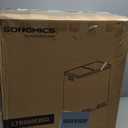 SONGMICS Trash Can, 2 x 8 Gallon (2 x 30 L) Garbage Can for Kitchen, with 15 Trash Bags, 2 Compartments, Plastic Inner Buckets and Hinged Lids, Airtight, Silver and Black ULTB60NL