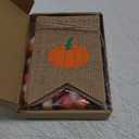 Tatuo Happy Fall Burlap Banner with 3 Pieces Fall Pom Pom Garland Wool Felt Ball Garland Thanksgiving Decoration for Harvest Time Autumn Theme Party Thanksgiving Supplies (Classic Style)