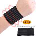 Vinaco Ankle Brace, 2 Pack Breathable & Strong Ankle Brace for Sprained Ankle, Stabilize Ligaments, Prevent Re-Injury, Ankle Braces for men & women with Adjustable Wrap, ankle support for men (XX-Large, Classic Black)