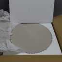 OAKOA Round Decorative Tray for Coffee Table Decor - Concrete Round Tray Home Decor - Bandejas Decorativas - Circle Coffee Table Centerpiece (Gray)