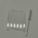 Glass Test Tubes with Rubber Stoppers 150mm x 20mm Pack of 10 and 1pcs Brush