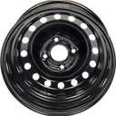Dorman 939-111 15 X 6 In. Steel Wheel Compatible with Select Nissan Models, Black, Stock