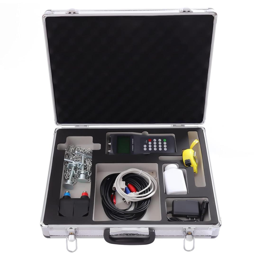 Handheld Ultrasonic Flowmeter TDS-100H Digital Ultrasonic Liquid Flowmeter Portable Liquid Flow Meter Clamp on Flowmeter with M2 Transducer for Copper PVC Pipe DN50-700mm 1/2''-28" Handheld Ultrasonic Flowmeter TDS-100H Digital Ultrasonic Liquid Flowmeter Portable Liquid Flow Meter Clamp on Flowmeter with M2 Transducer for Copper PVC Pipe DN50-700mm 1/2''-28"